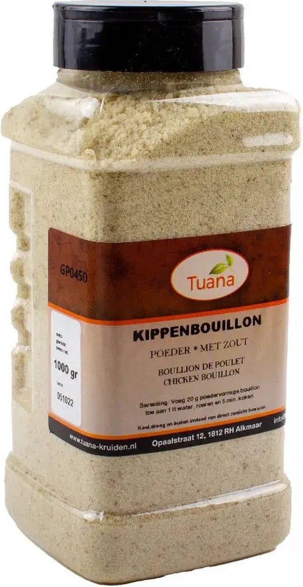 Tuana Kruiden - Kippen Bouillon - Strooibus 1000 Gram - GP-B-0008