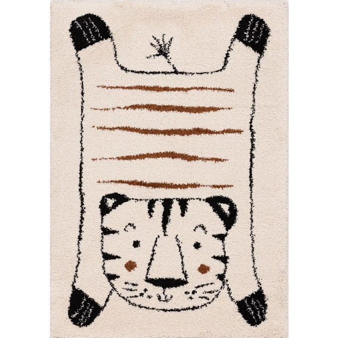 Slaapkamer tapijt Yellow Tipi Tiger