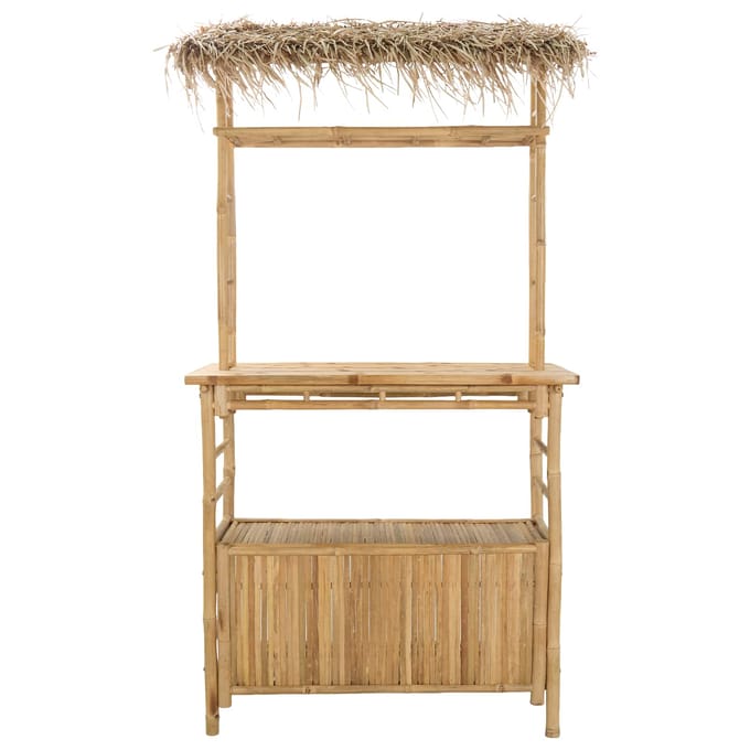 vidaXL Buiten Bartafel Naturel 110 x 50 x 209 cm Bamboe