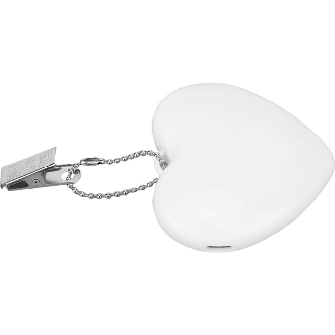 Draagbare Handtaslamp Oplaadbare Hartvorm Touch-geactiveerde LED Portemonnelamp voor Sleutelhanger Rugzak Bagage white