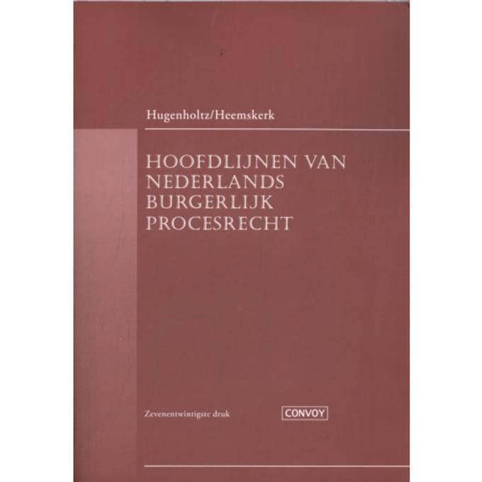 Hoofdlijnen Van Nederlands Burgerlijk Procesrecht - W. Hugenholtz
