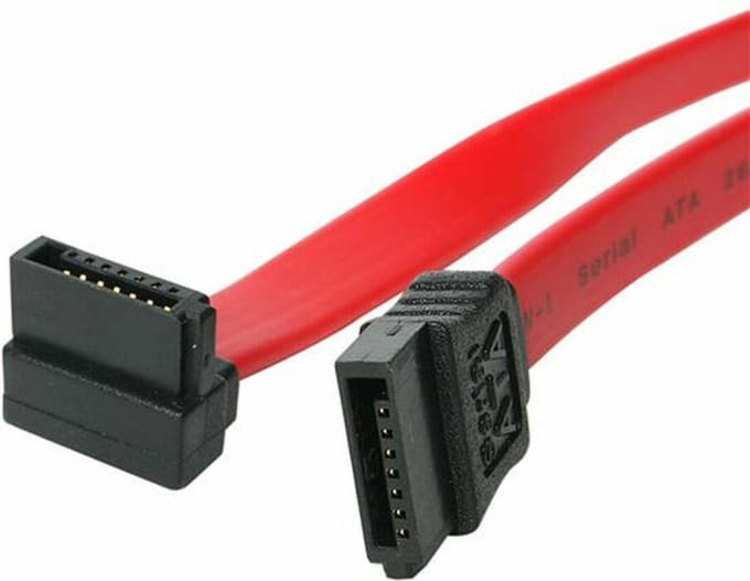 StarTech.com 6in SATA to Right Angle SATA Serial ATA Cable - 6in SATA Cable - left angle SATA Cable - angled SATA Cable - SATA cable - 15.24 cm