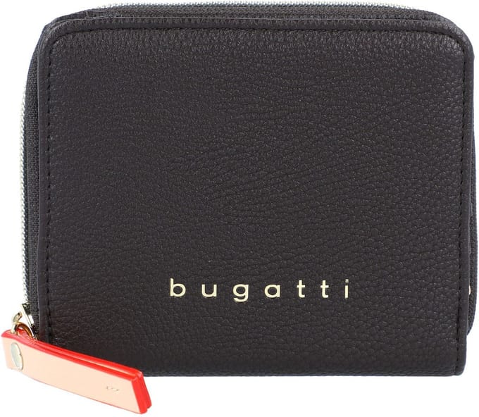 bugatti Portemonnee Ella Ladies Small Zip Around Wallet Darkbrown Bruine