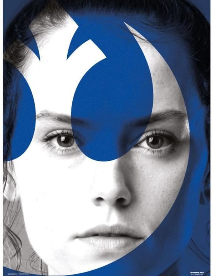 Disney Star Wars Rey - Art Print 30x40 cm