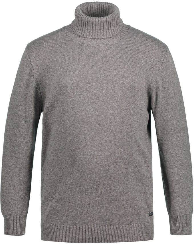 JP 1880 - Heren - Coltrui breigoed - Grijs melange - Maat 7XL