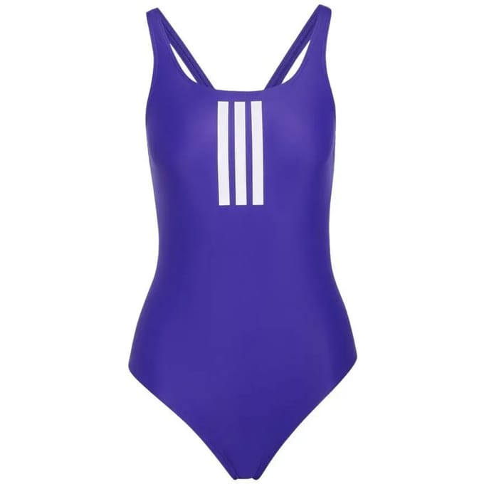 Adidas Performance 3-Stripes V-Back Badpak - Dames - Paars