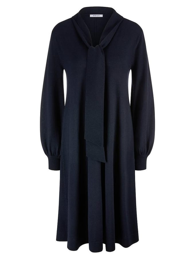 Tricotjurk lange mouwen Van Peter Hahn blauw