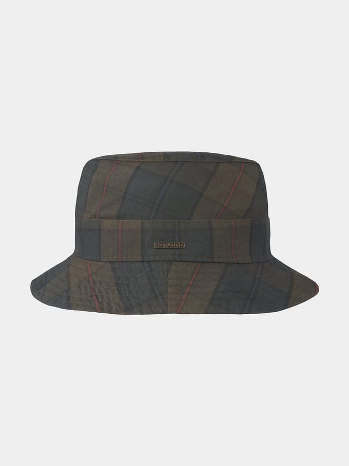 Desmond - Katoenen wax bucket - Olijf groen