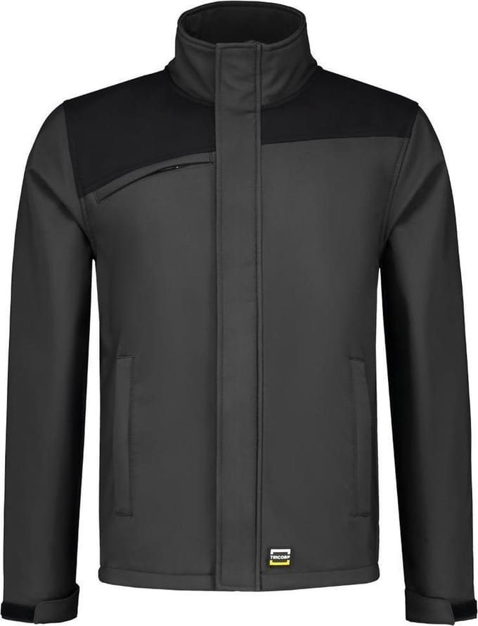 Tricorp Softshell Bicolor Naden 402021 - Mannen - Donkergrijs/Zwart - L