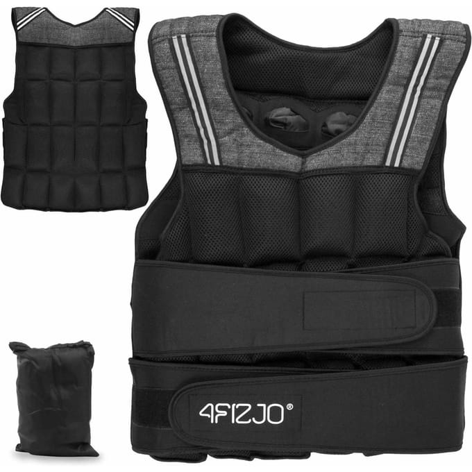 4fizjo Serie - Gewichtsvest - 20kg/30kg - Verstelbare Gewichten