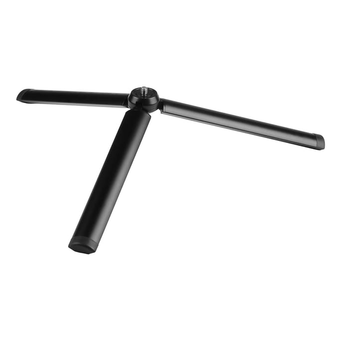Aluminium Videotafel Statief 8cm met Universele 1/4-inch Interface voor DSLR SLR Camera Stabilisator zwart