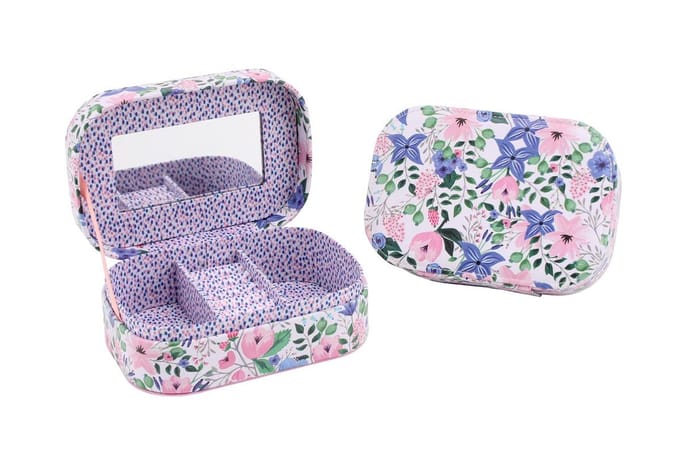 CGB PAINTED & PRESSED RECTANGLE JEWELLERY BOX