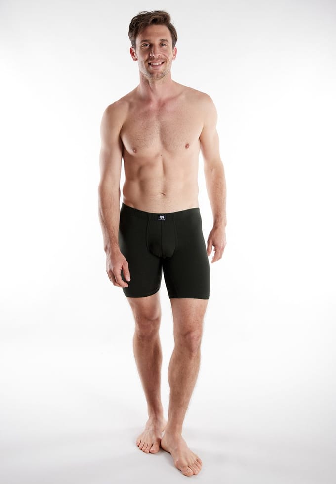 CECEBA Ohio - 2-pack Heren cyclist boxer - extra lange pijpen - Groen