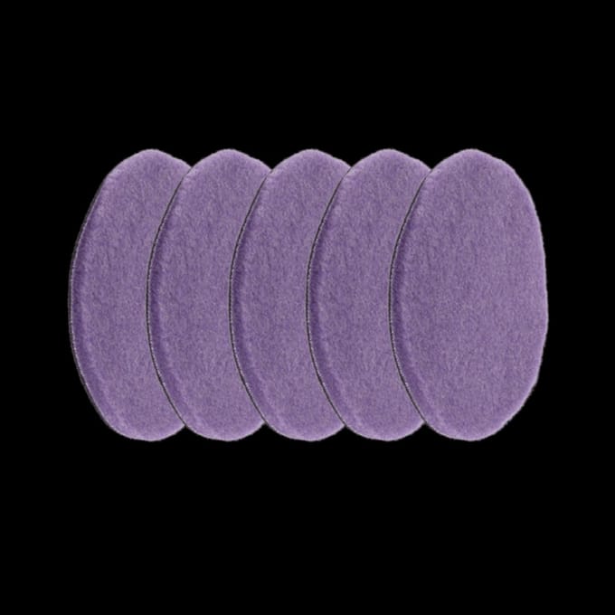 Gecko Foamed Wool Cutting pads Paars 140mm 5 Stuks