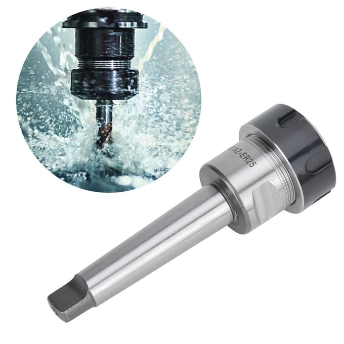Porte-pince de serrage Acier rapide Queue de broche de tour CNC pour fraiseuse MTA2ER25