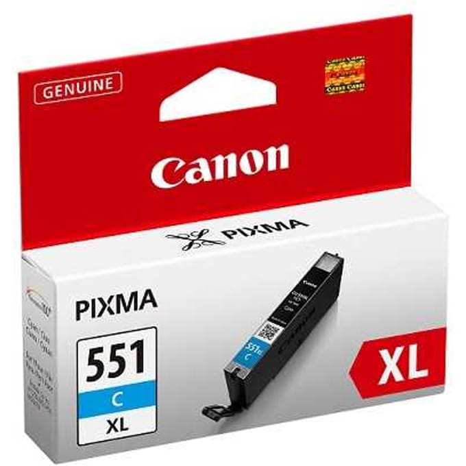 Canon CLI-551C XL inktcartridge cyaan hoge capaciteit (origineel)