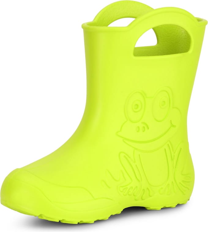 Ladeheid LA-CA-Frog Kinder Regenlaarzen - Rubber - Licht - EVA - Kalk - 32/33