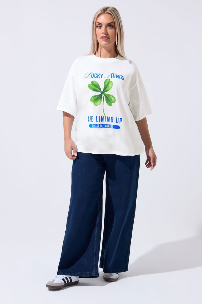 Limited Collection Wit Lucky Things Are Lining Up Tshirt Size 42