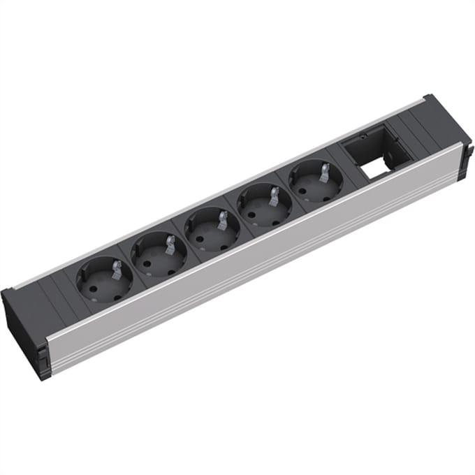 BACHMANN CONI Groot 5x geaard stopcontact 1x ABD
