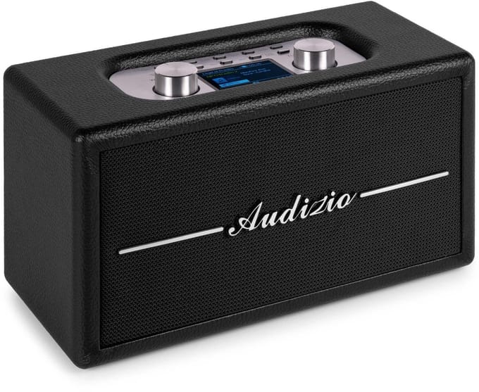 Retro speaker - Audizio Tune60 - Bluetooth speaker - Met afstandsbediening - 40W - Zwart