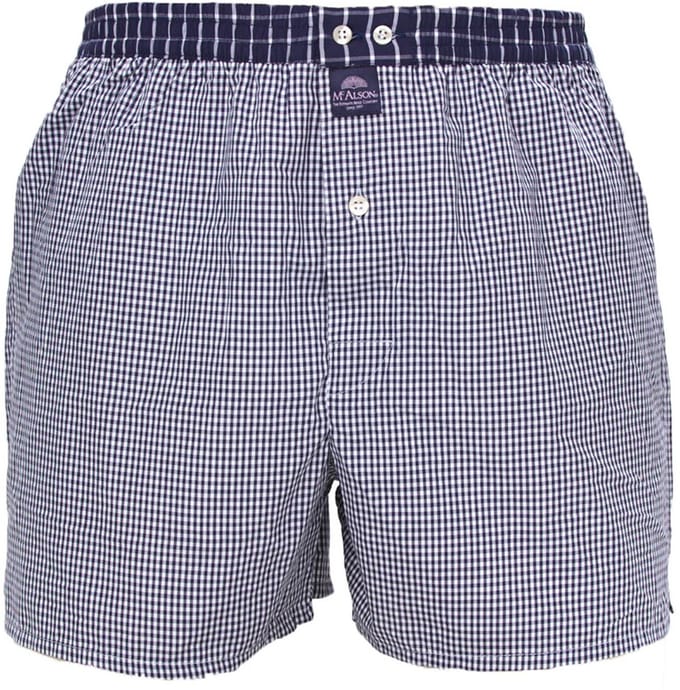 Mc Alson Boxer Gingham navy blue
