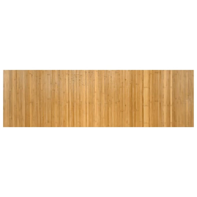 vidaXL - Vloerkleed - rechthoekig - 60x200 - cm - bamboe - naturel