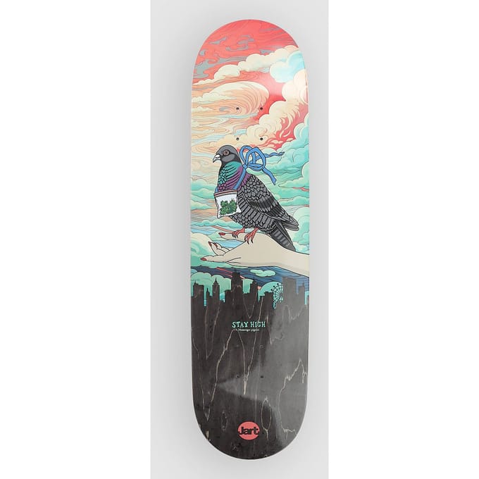 Jart Stay High Pigeon 8.25"X31.72" Hc Skateboard Deck patroon