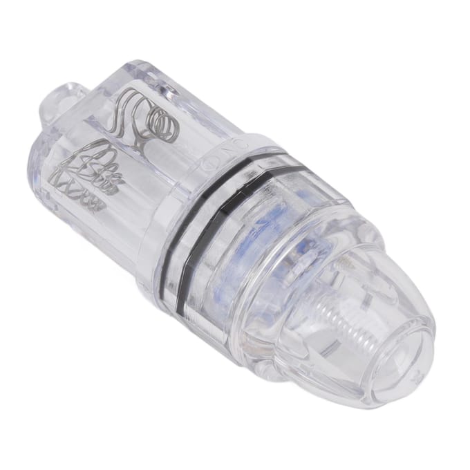Diepzee Vissen Licht Transparant Plastic AA Batterij Aangedreven LED Vislicht voor Trolling Zee gray