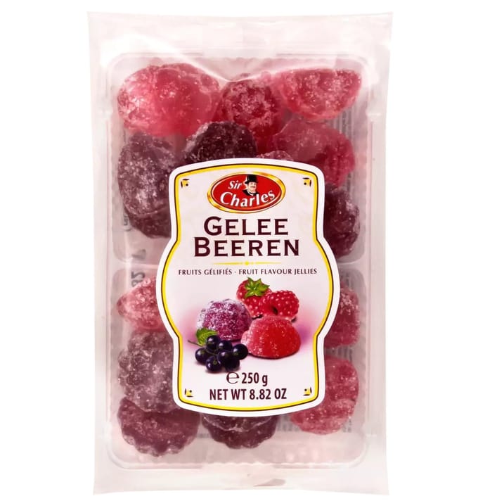 SirCharles Bosbessengelei met Suikersprinkles 250 g