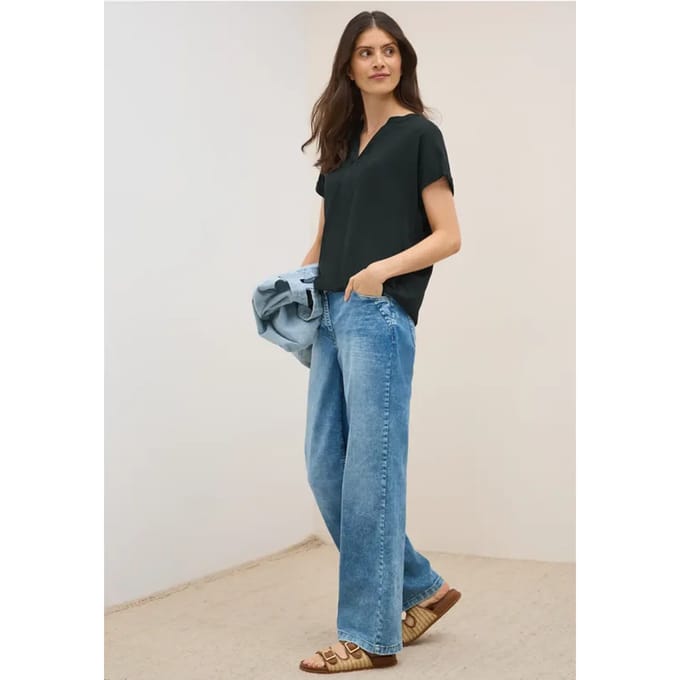 Blouse in effen kleur