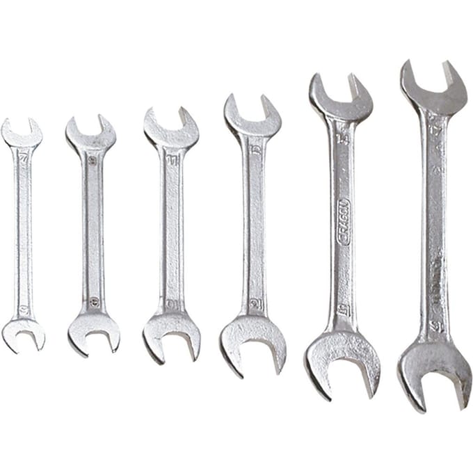 Top Tools - Ringsleutelset - 6-17 mm - 6 Stuks - Chroom-Vanadium Staal