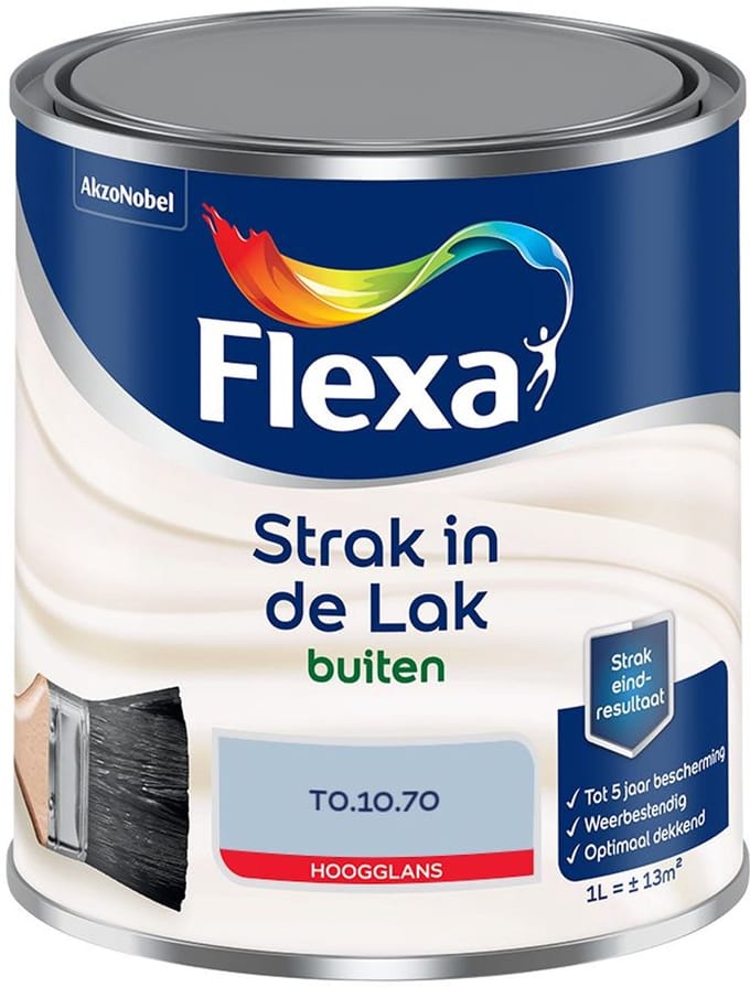 Flexa - Strak In De Lak Buitenlak Hoogglans - T0.10.70 - Mengverf - 1 L