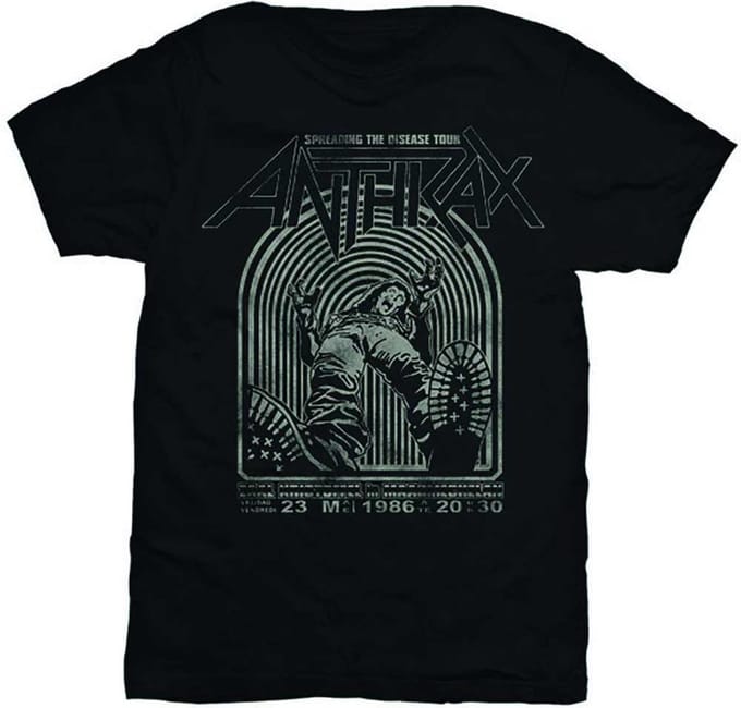 Anthrax - Spreading The Disease Heren T-shirt - S - Zwart