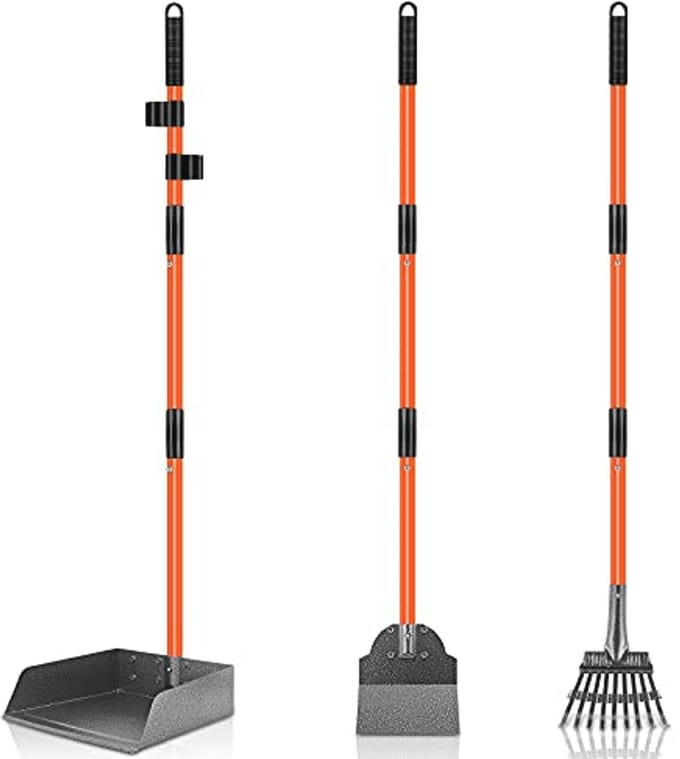 Verstelbare Poep Schepper voor Honden | 3-Pack Afval Verwijdering Set | Ideaal voor Gazons en Grind