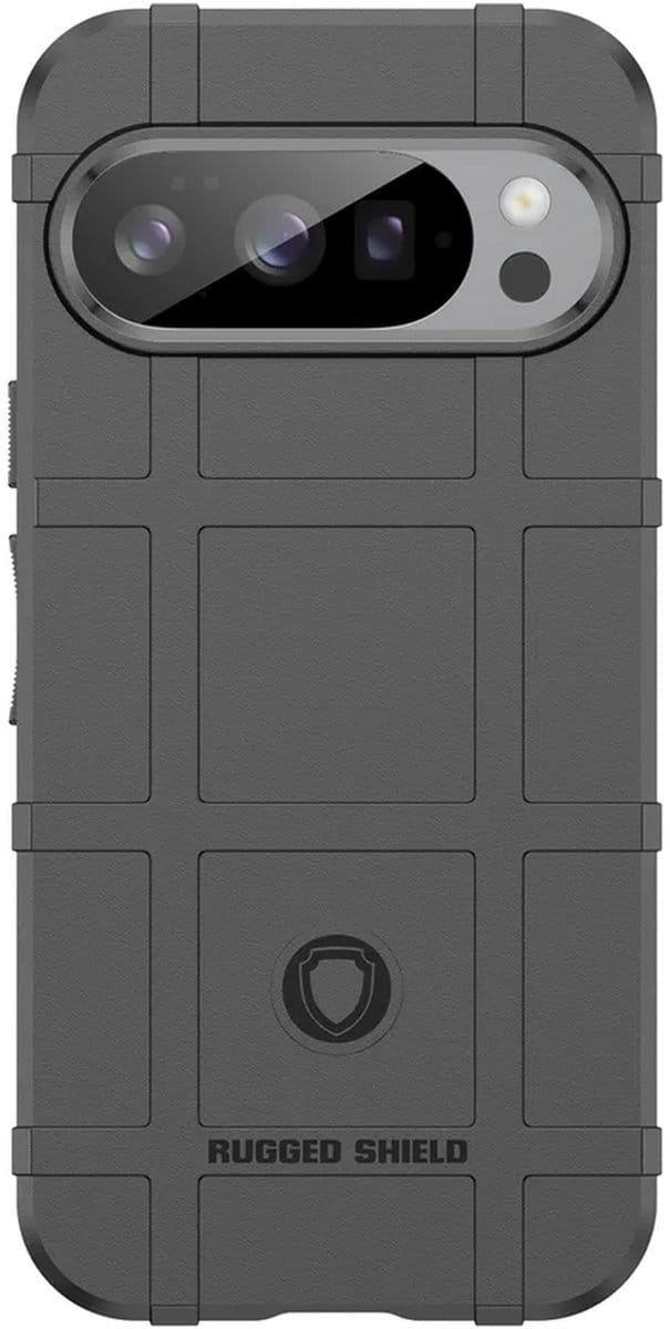 MobyDefend Hoesje - Geschikt voor Google Pixel 10 / Google Pixel 10 Pro - Rugged Shield TPU Backcover - Zwart