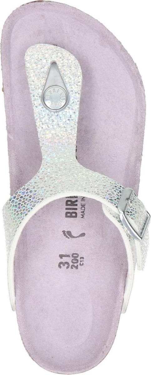 Birkenstock Gizeh meisjes slipper - Zilver - Maat 30