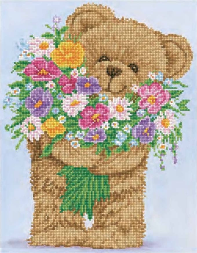 DIAMOND DOTZ Bunch of Love - Diamond Painting - 12.978 Dotz - 46x36 cm