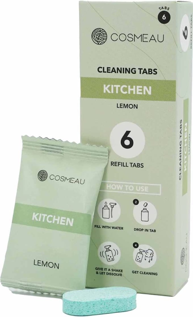 Cosmeau Keukenreiniger 6 Stuks Tabletten Cleaning Tabs Schoonmaak Tabs - Kitchen- Navulverpakking - Refill