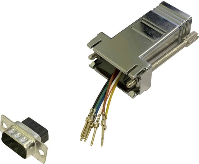 BKL Electronic 10121111 Adapter D-sub stekker 9-polig - RJ45-bus 1 stuk(s) Single