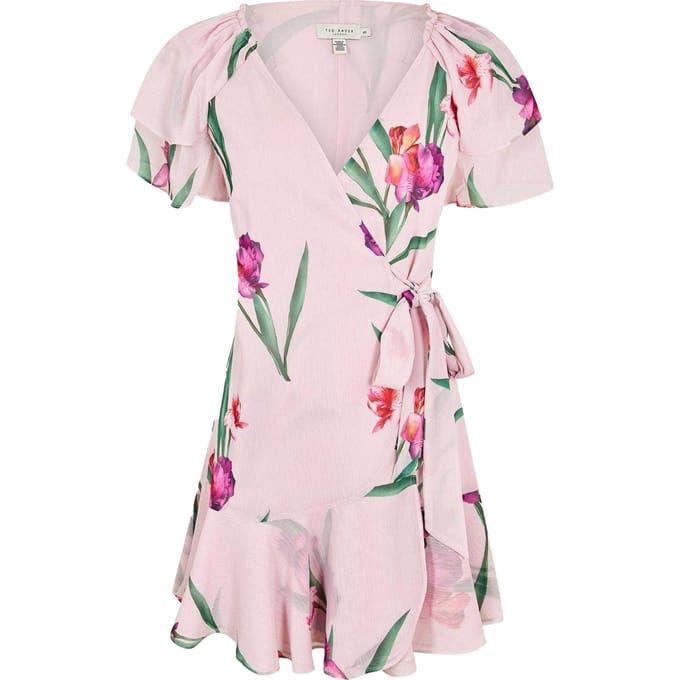 Ted Baker Dames/Dames Wikkeljurk (Roze)