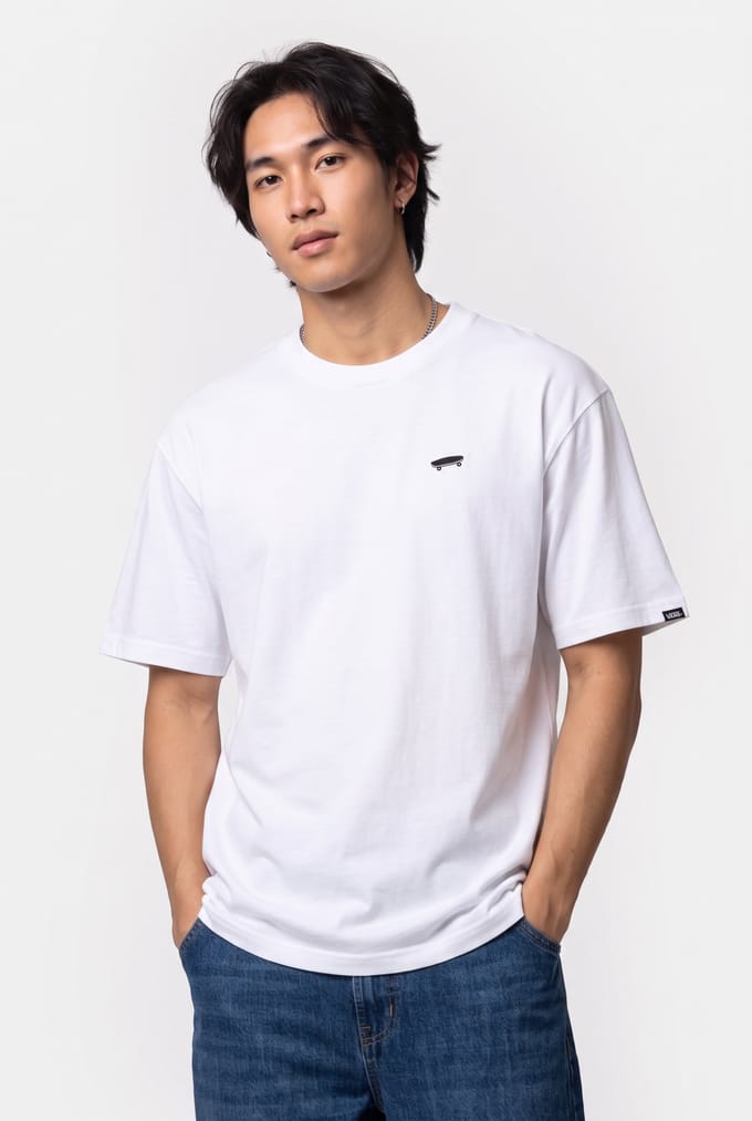 Vans Salton Loose Ss White Taglia: XS | Magliette basic Outlet | Uomo | Bianco