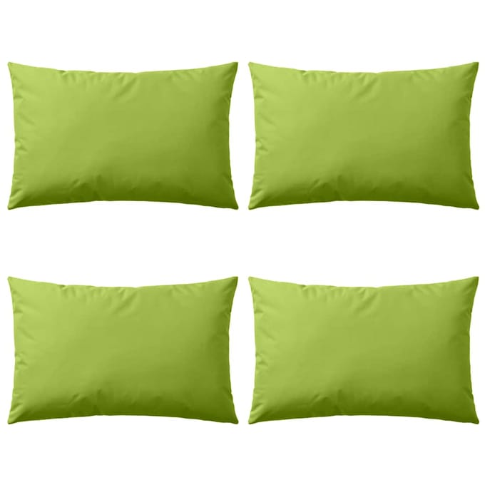 vidaXL - Buitenkussens - 60x40 - cm - appeltjesgroen - 4 - st