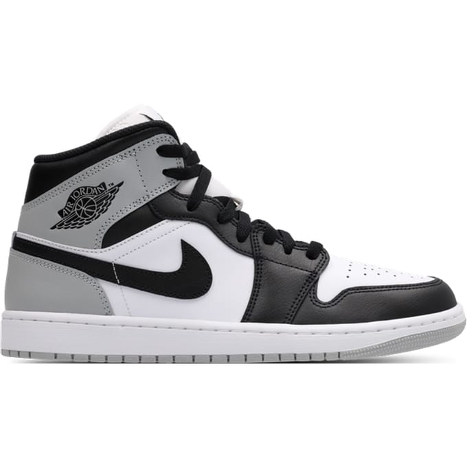 Jordan Aj1 Mid Sneakers Heren - Wit - Maat 40.5 - Leer, Synthetisch