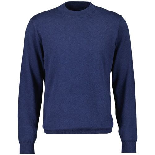 Ragman Trui Turtleneck Knitted Cotton Cashmere Marine / male
