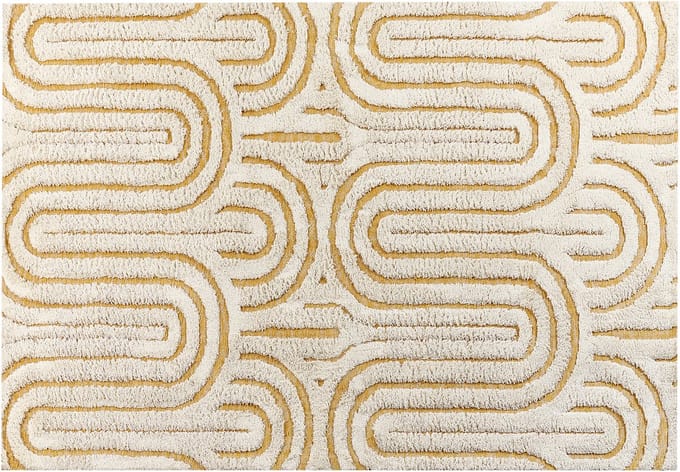 PERAI - Vloerkleed - Gebroken wit - 160 x 230 cm - Katoen