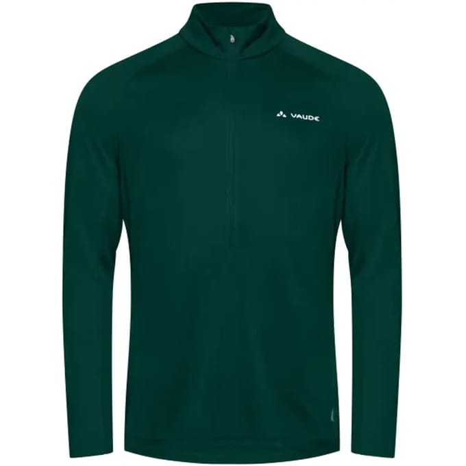 Vaude Larice Light Ii Half Rits Lange Mouw T-shirt Groen S Man