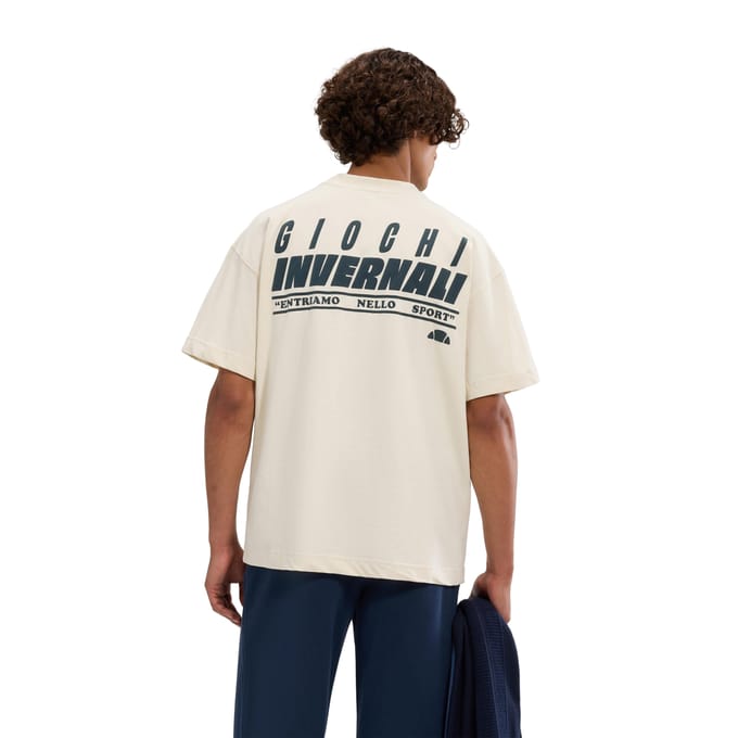 Ellesse Heren Entriamo Achterprint T-Shirt (Off White)