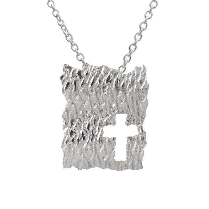AuBor ®,  Hanger. Zilver ijskruis.