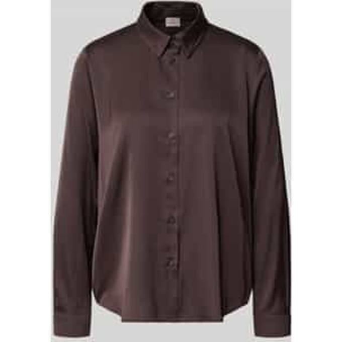 regular fit blouse met knoopsluiting model 'EDRO'