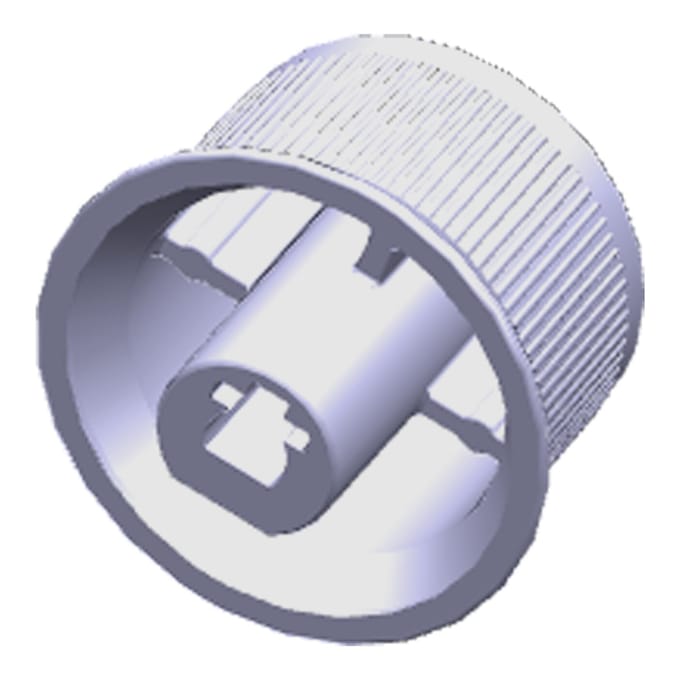 AEG knop, index, zwart, 140223281027